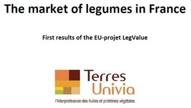 The market of legumes in France