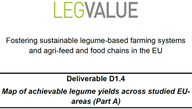 D1.4  Map of Achievable legume yields across the EU