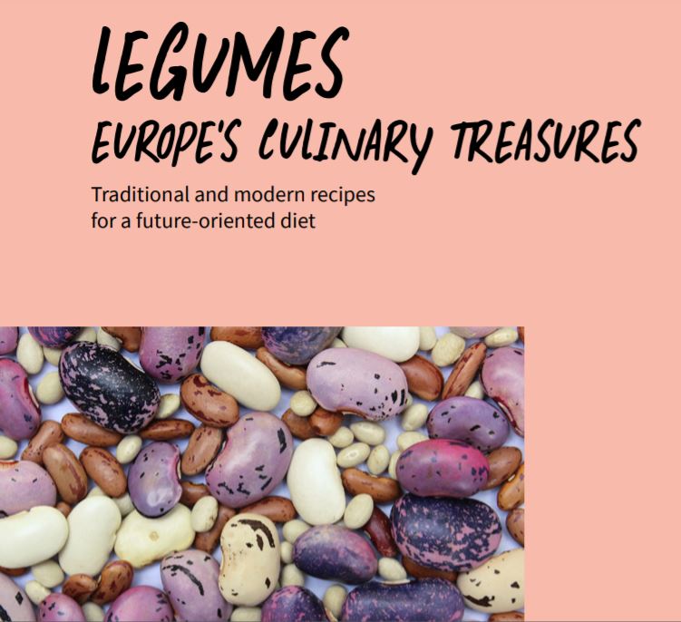 Legume recipe book " Europes cullinary treasures" from Slow Food International