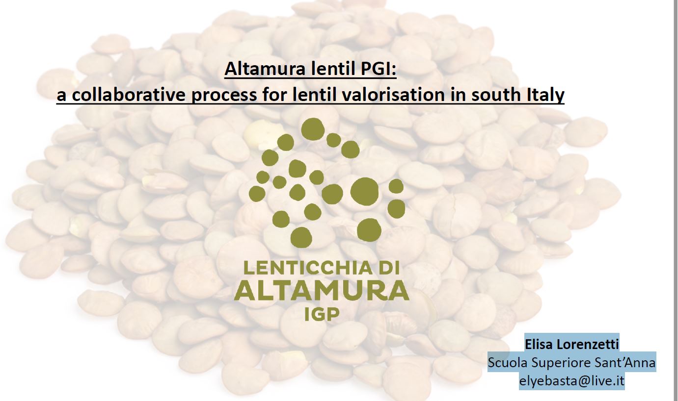 Altamura lentil PGI:
