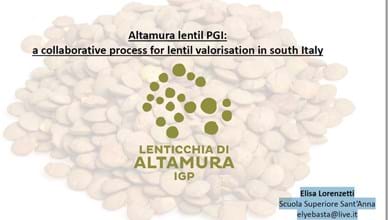 Altamura lentil PGI: