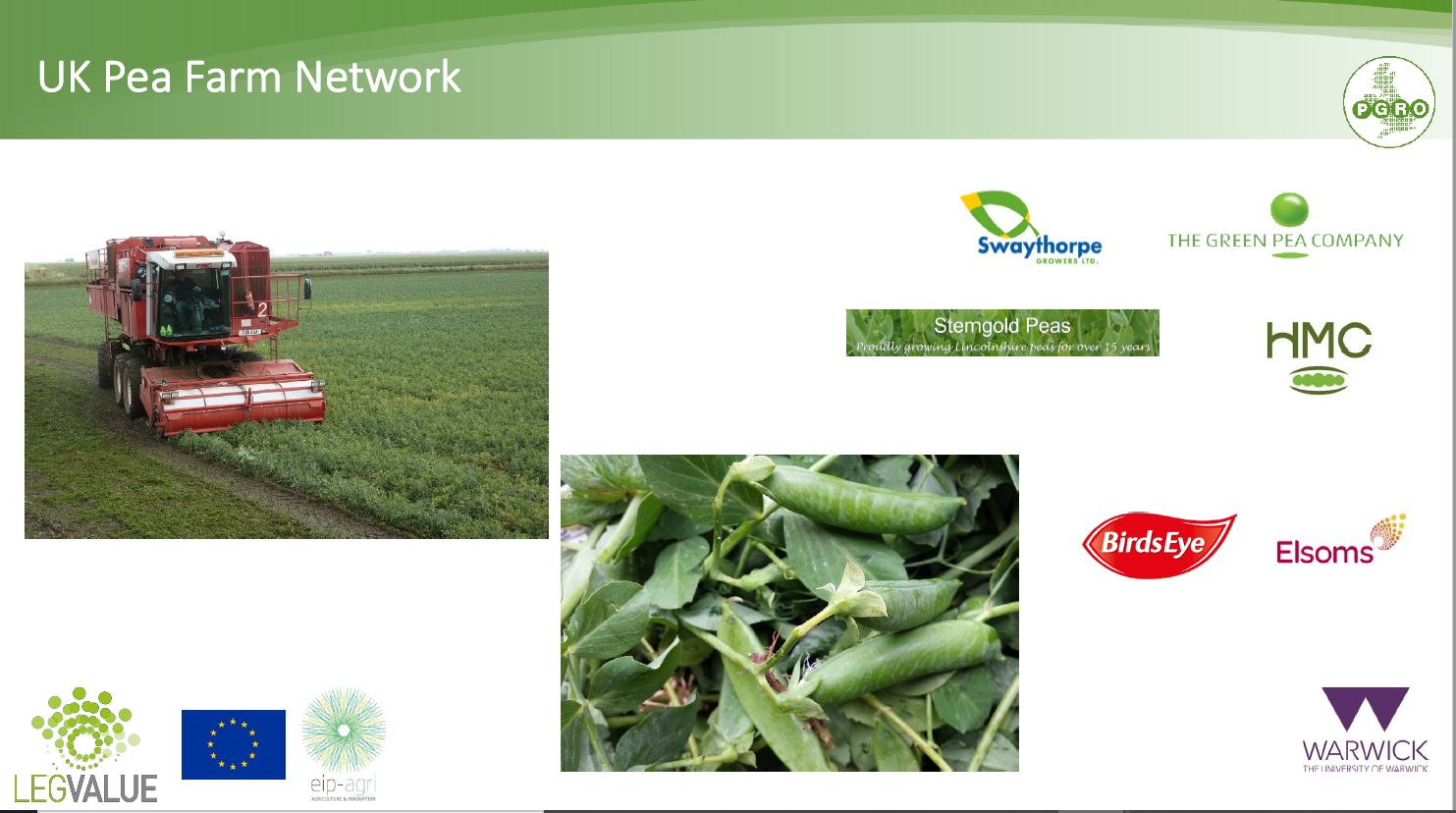 "UK Vining pea farm network case study"