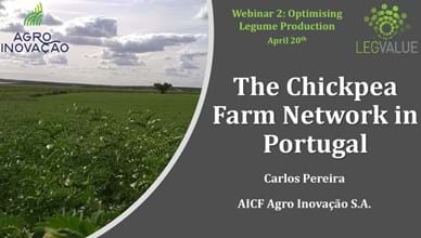 The Chickpea farm network in Portugal