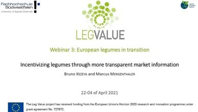 Incentivizing legumes through more transparent market information