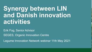 Synergy between LIN and Danish innovation activities